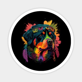 Rottweiler hippie Magnet